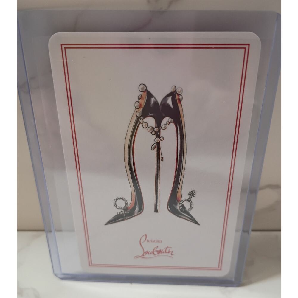 CHRISTIAN LOUBOUTIN Limited Edition 10 of‎ Spades Playing Card
